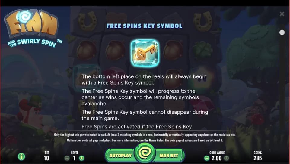 Finn and the Swirly Spin - NetEnt