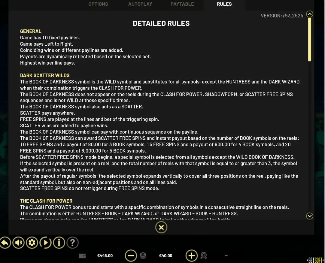 Book of Darkness - BetSoft