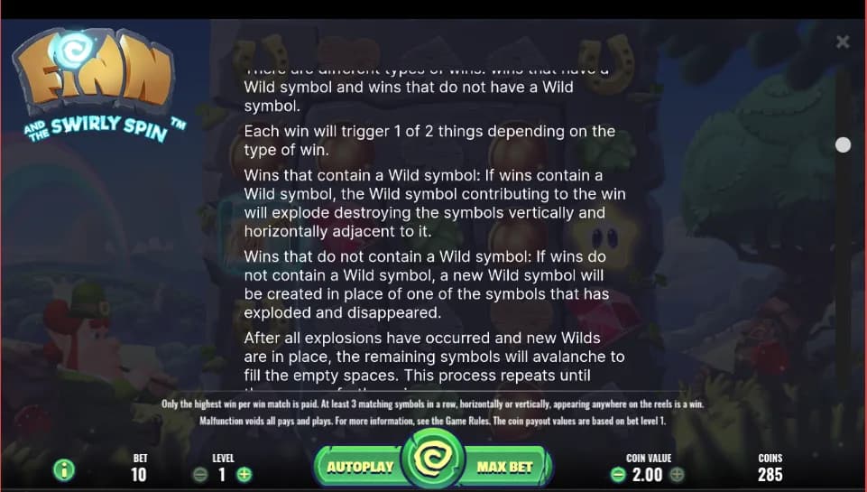Finn and the Swirly Spin - NetEnt