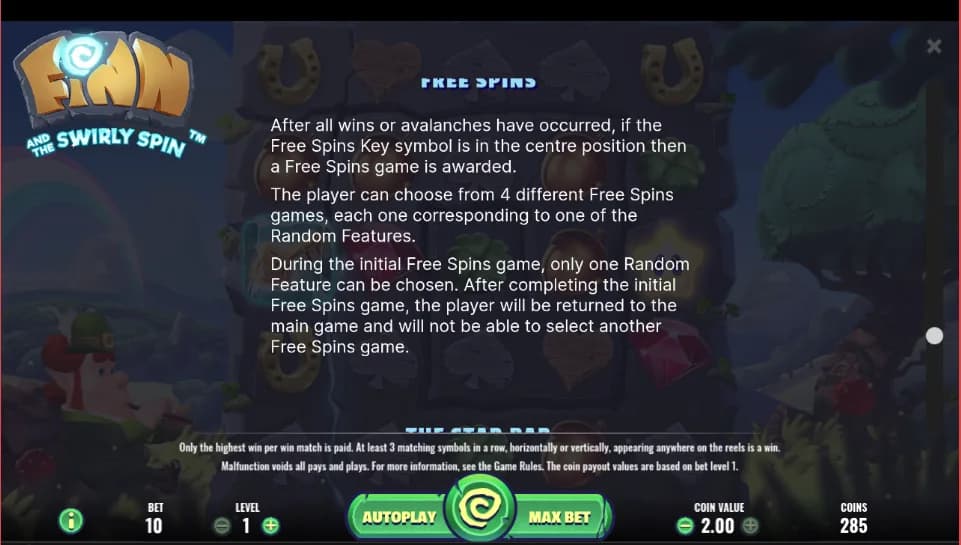 Finn and the Swirly Spin - NetEnt