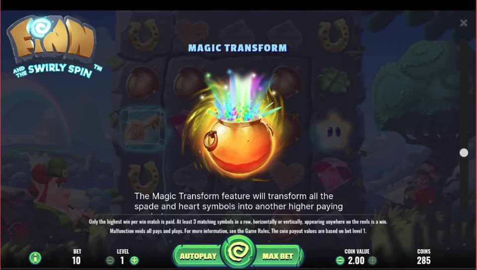 Finn and the Swirly Spin - NetEnt