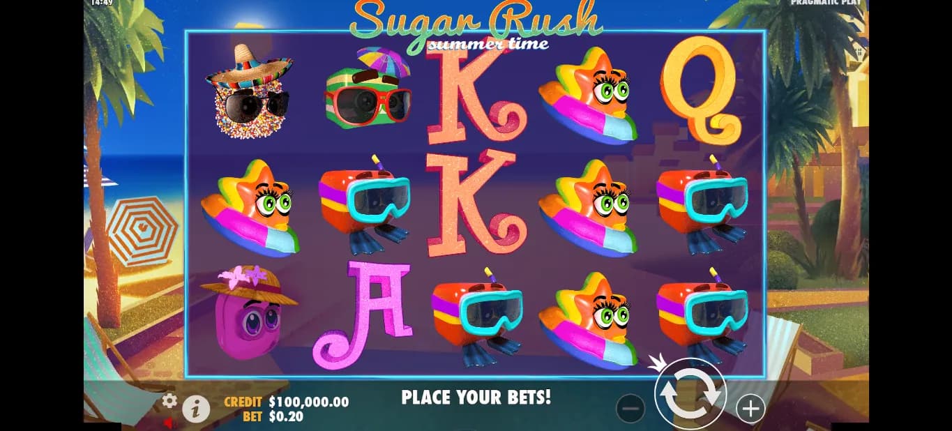 Sugar Rush Summer Time Pragmatic Play Logo